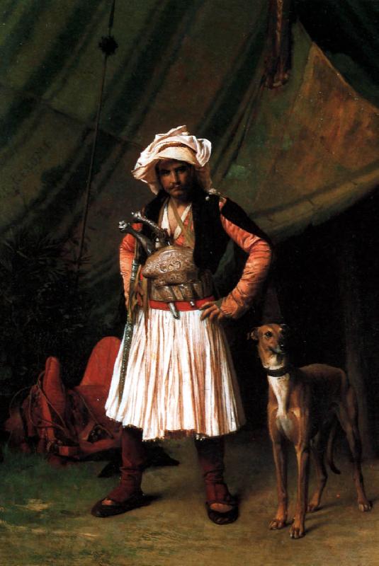 Jean Leon Gerome Bashi-Bazouk and his Dog oil painting picture